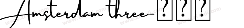 Amsterdam three字体转换